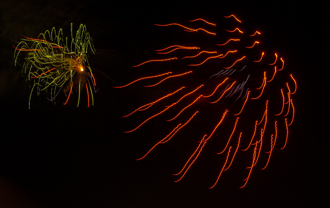 "Fireworks" stock image