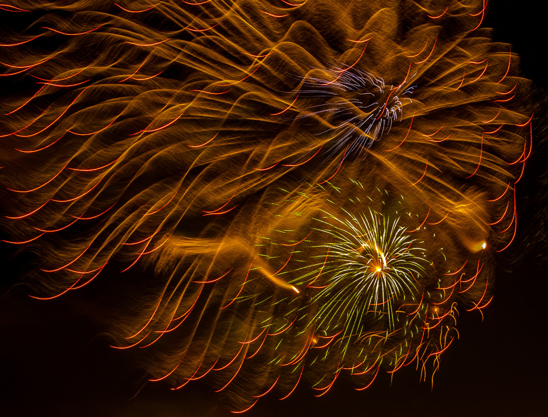 "Fireworks" stock image