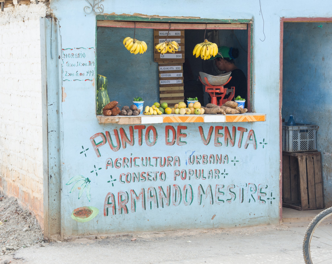 "Fruit stand Havana Cuba" stock image