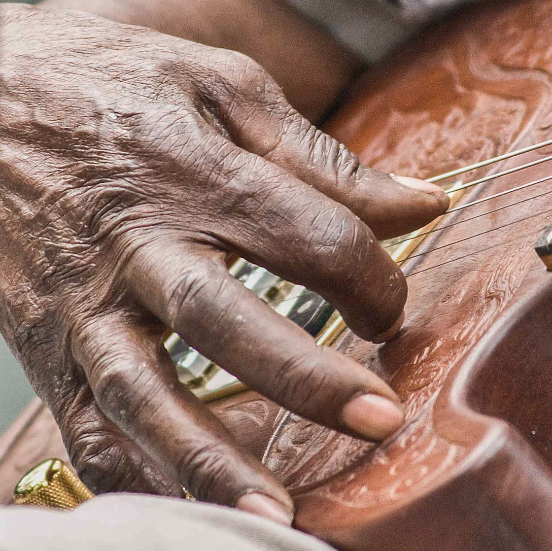 "Blues guitarist" stock image