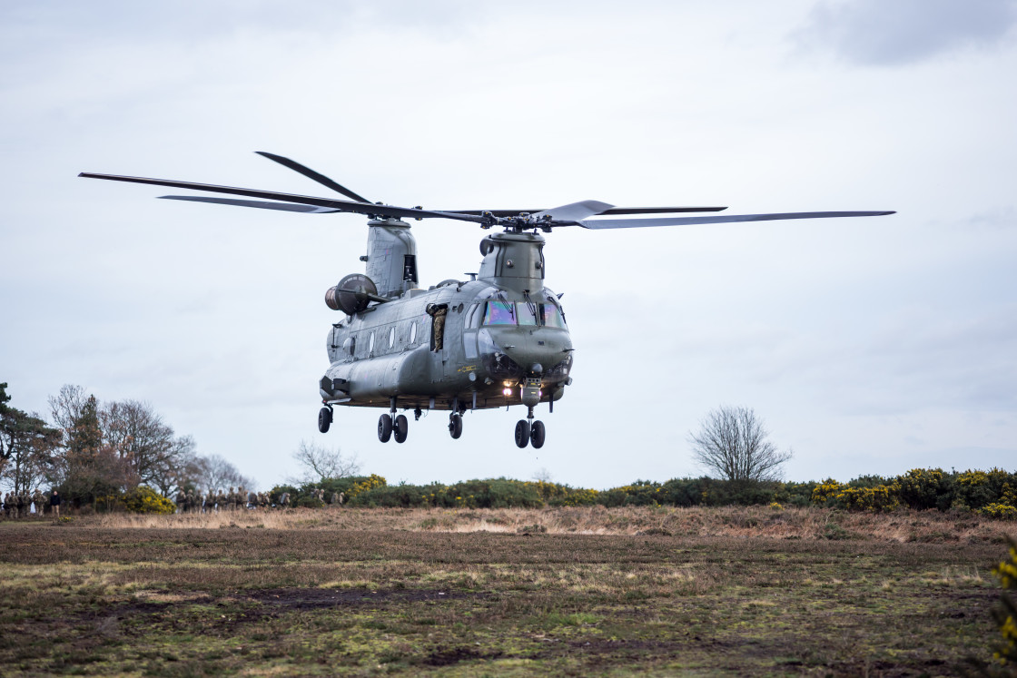 "Chinook Helicopter" stock image