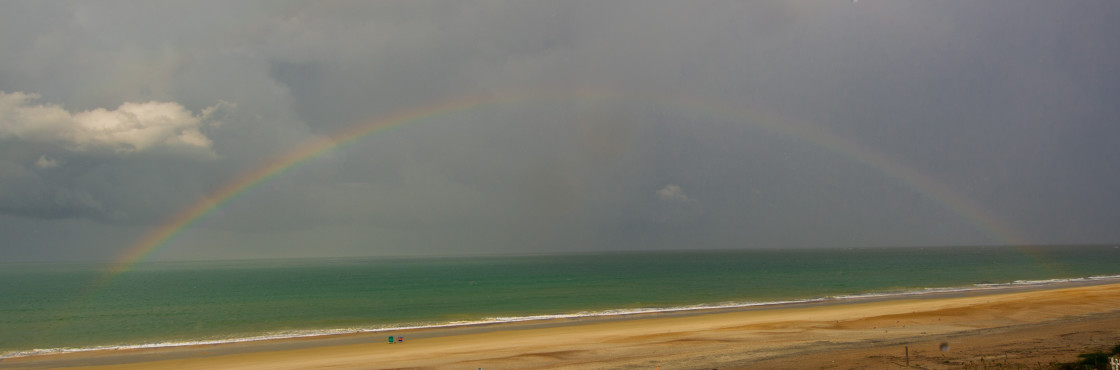 "Beach rainbow" stock image