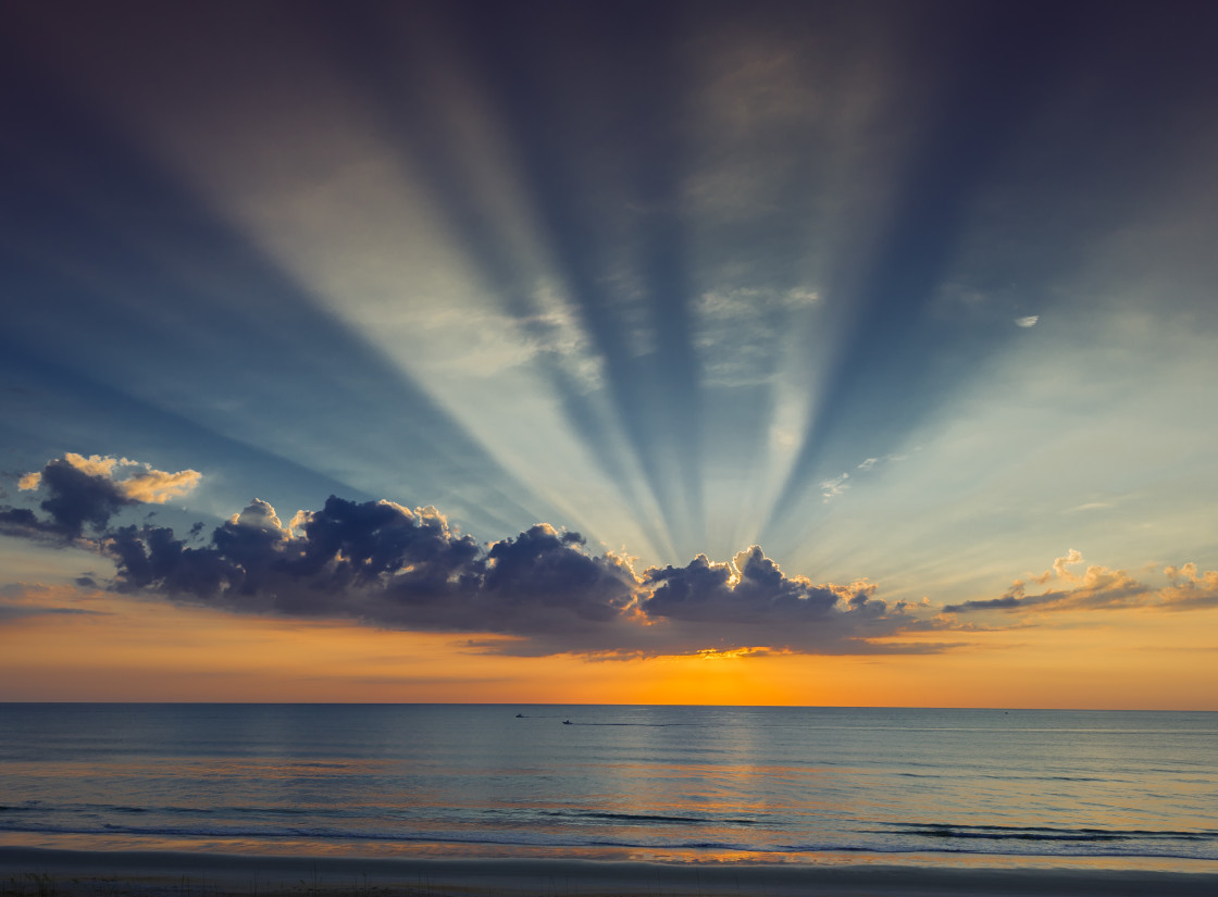 "Beach sunrise" stock image