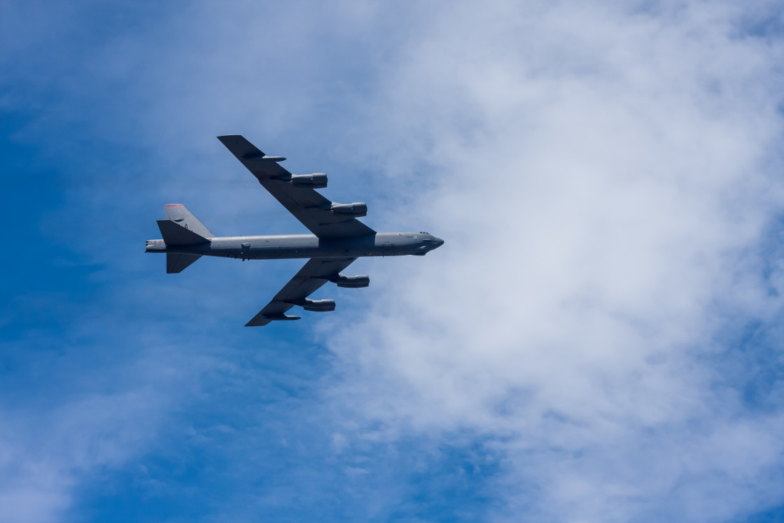 "B-52 Stratofortress Bomber Aircraft" stock image