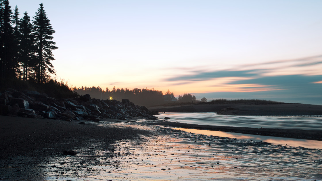 "Morning at the beach" stock image