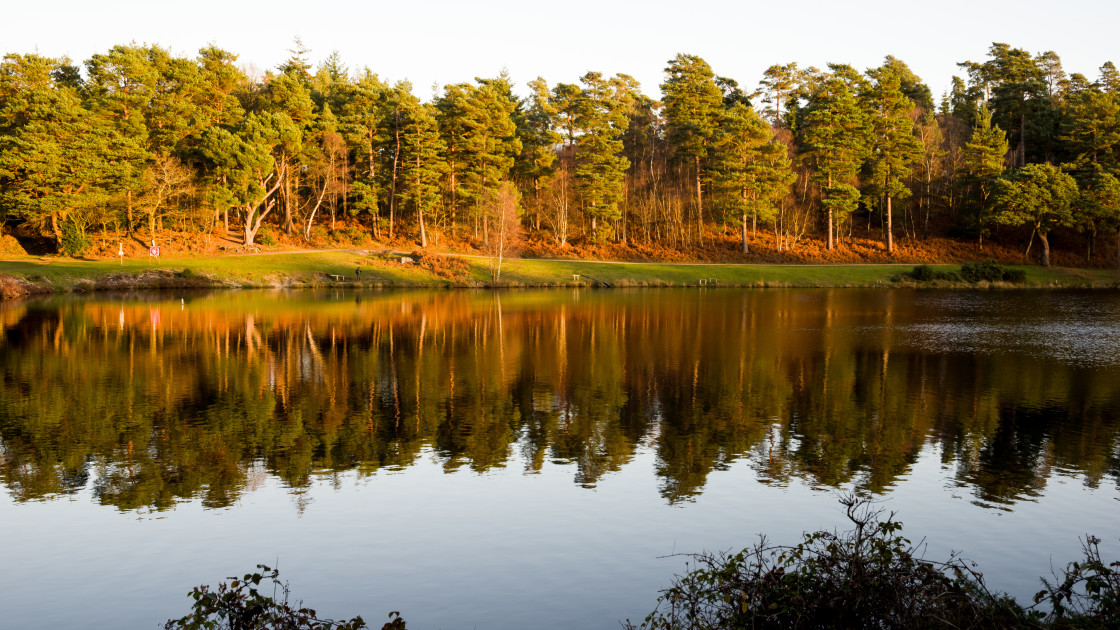 "Bourley Bottom Reservoir" stock image