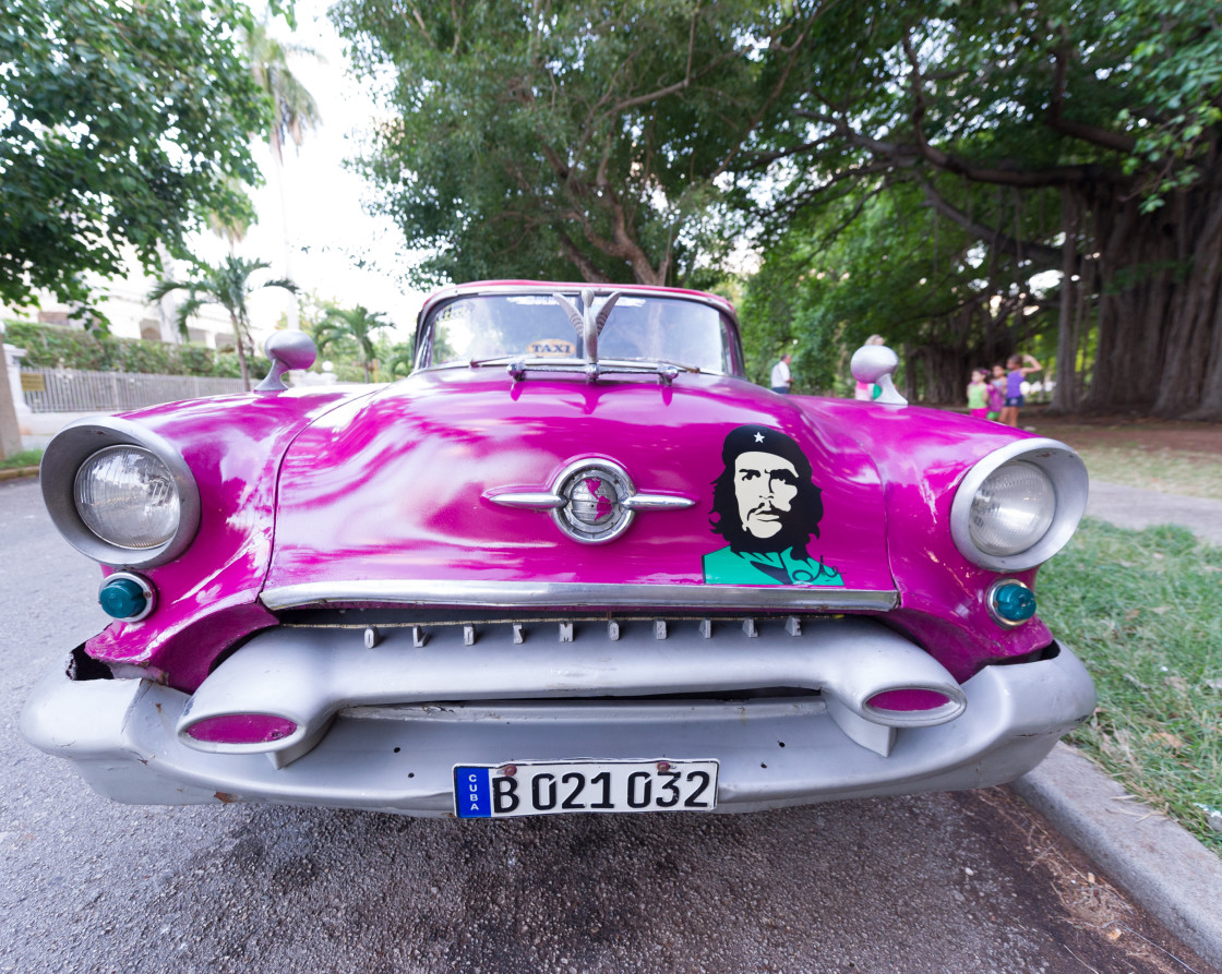 "Cuban Taxi in Havanna" stock image