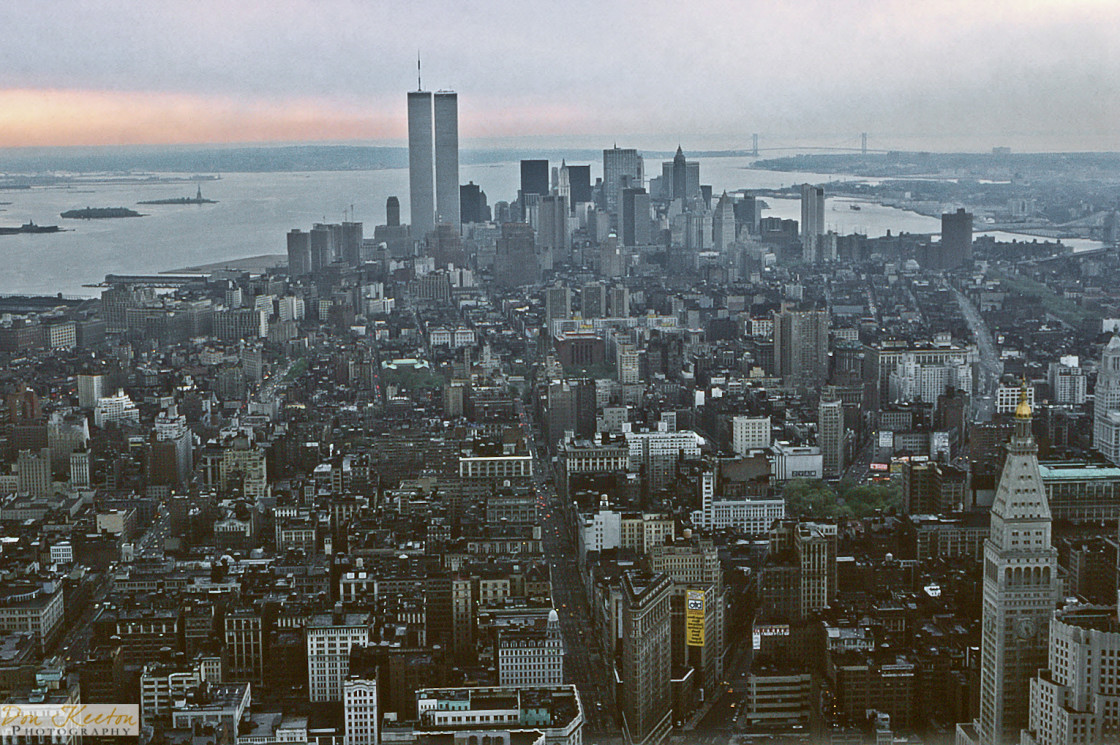 "New York City, 1981 from the Empire State Building" stock image