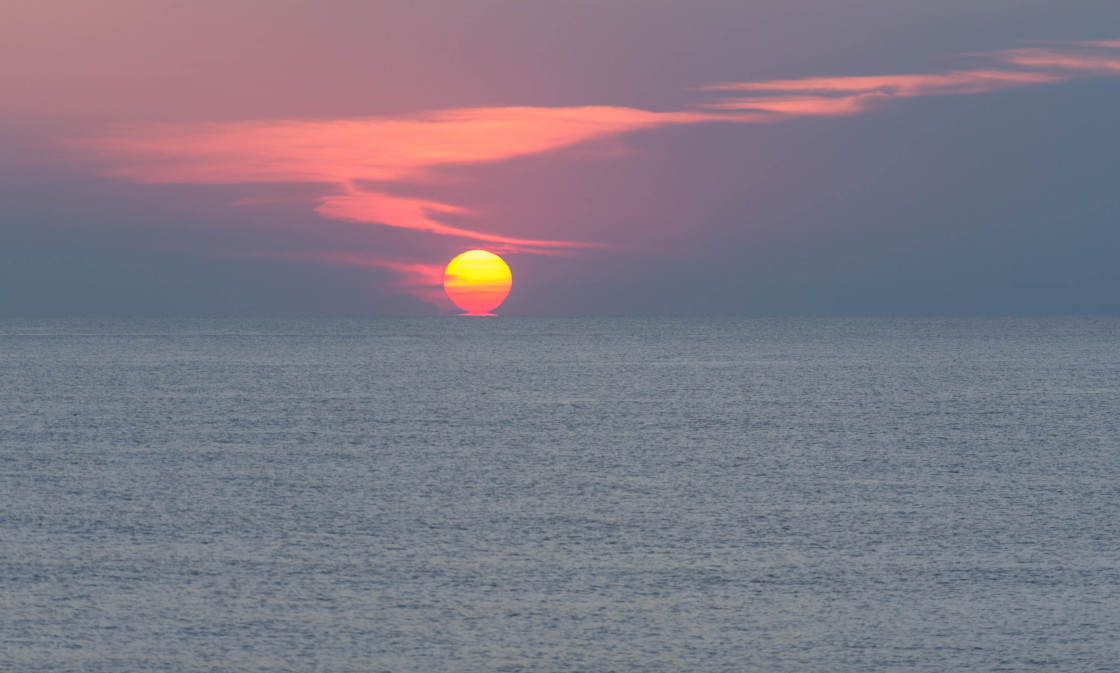 "Sunrise over the ocean" stock image