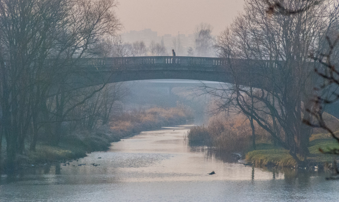 "Foot bridge" stock image