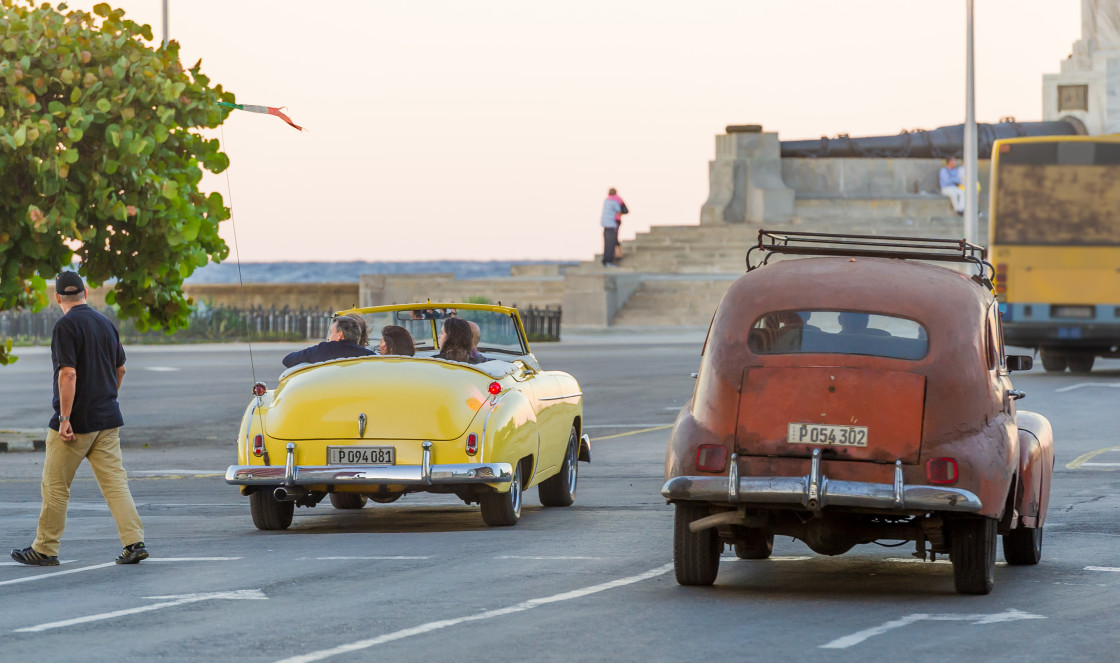 "Old Cars on the Streets of Havana, Cuba" stock image