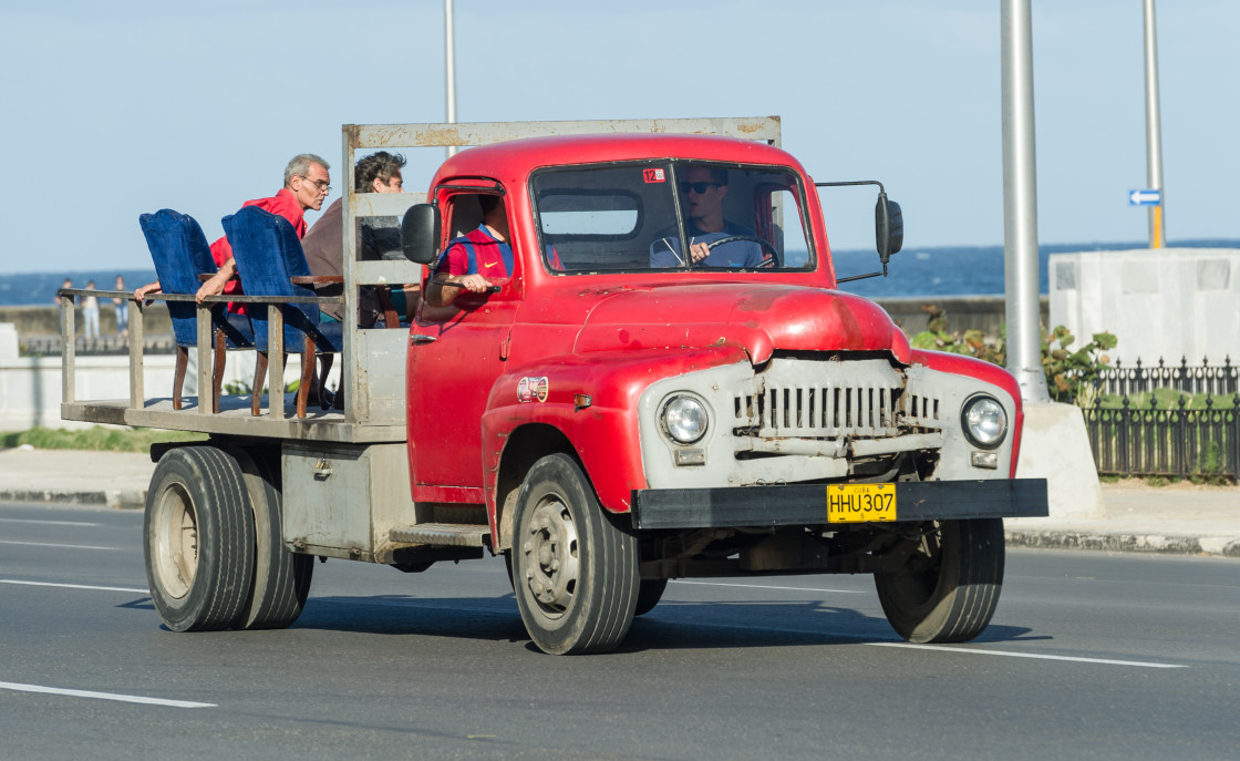 "Old Cars on the Streets of Havana, Cuba" stock image