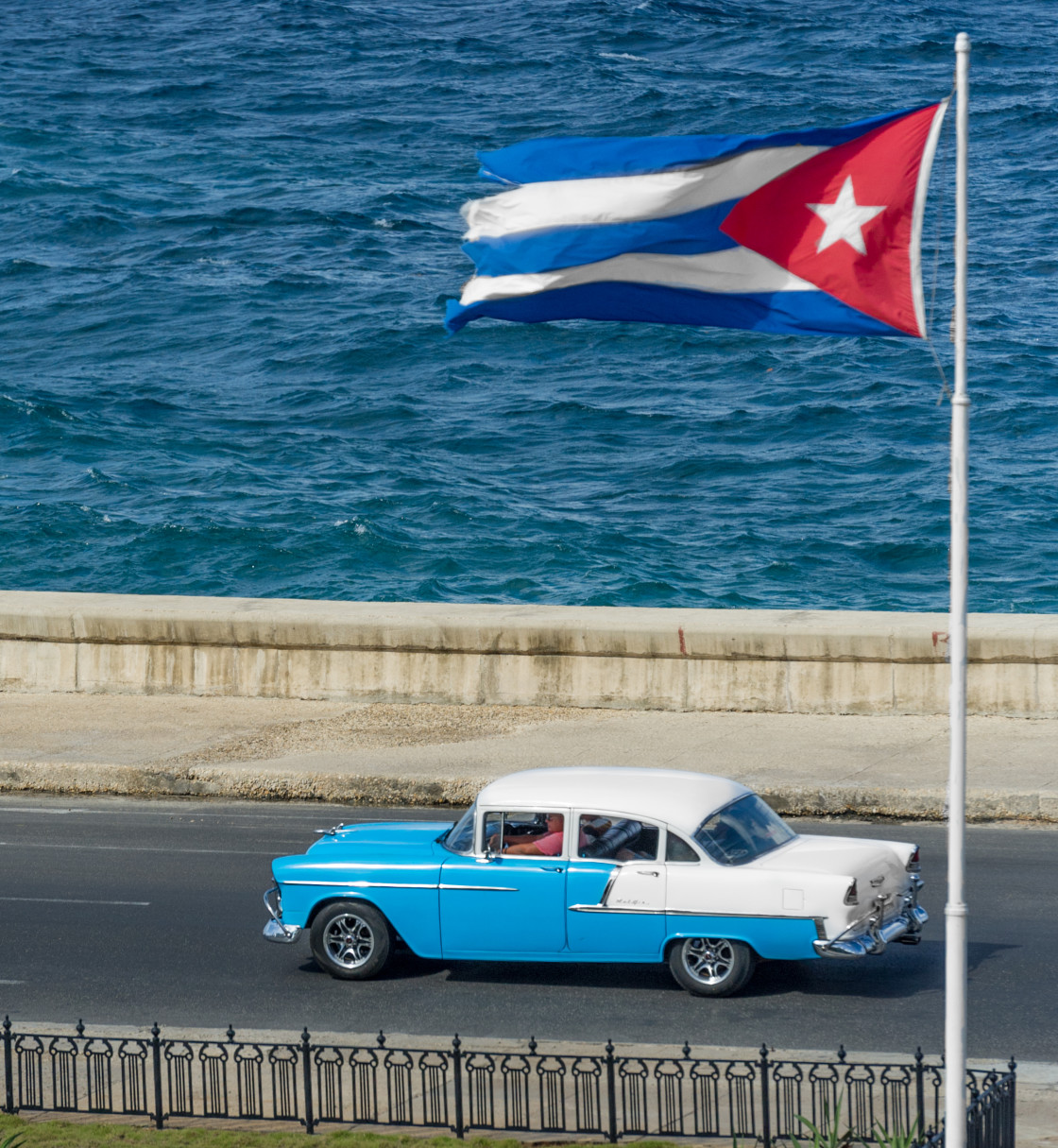 "Old Cars on the Streets of Havana, Cuba" stock image