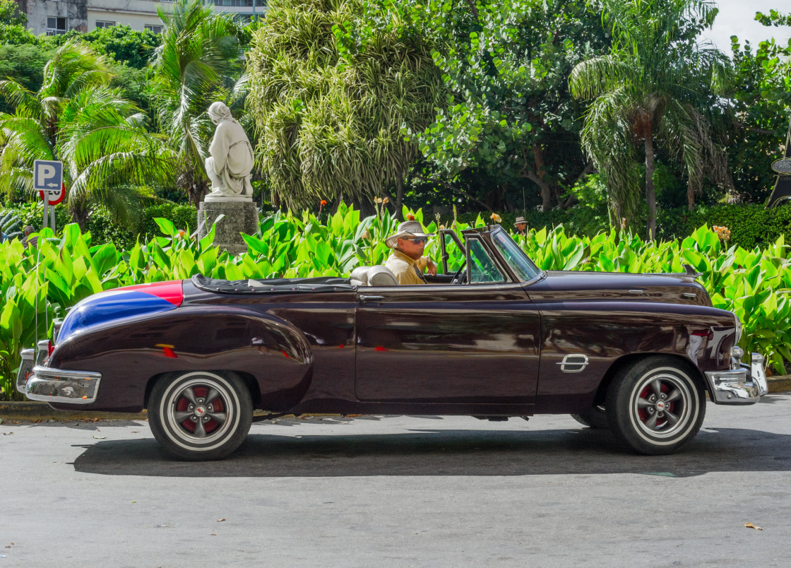 "Old Cars on the Streets of Havana, Cuba" stock image