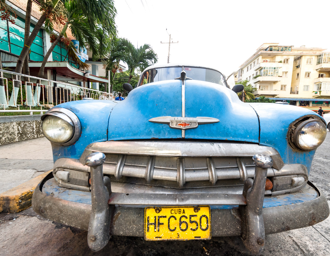 "Old Cars on the Streets of Havana, Cuba" stock image