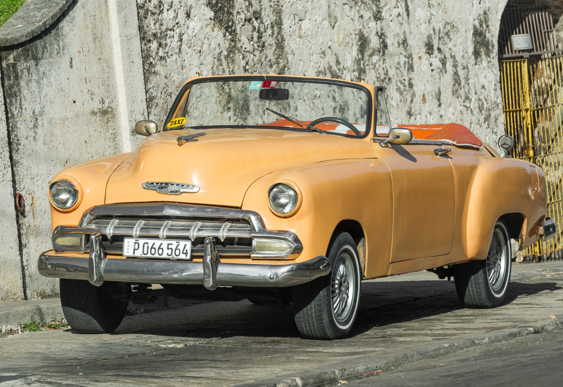 "Old Cars on the Streets of Havana, Cuba" stock image