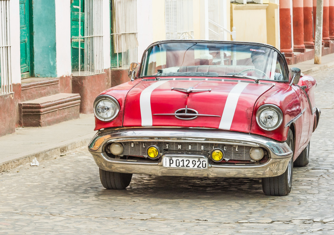 "Old Cars on the Streets of Havana, Cuba" stock image