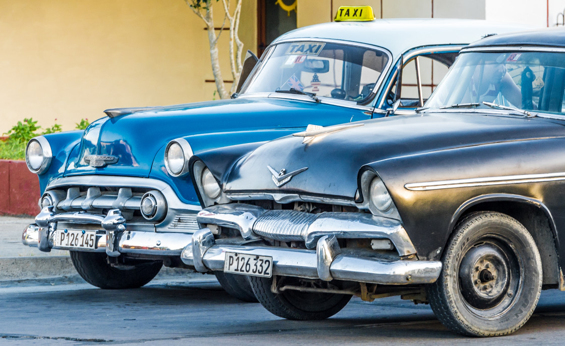 "Old Cars on the Streets of Havana, Cuba" stock image