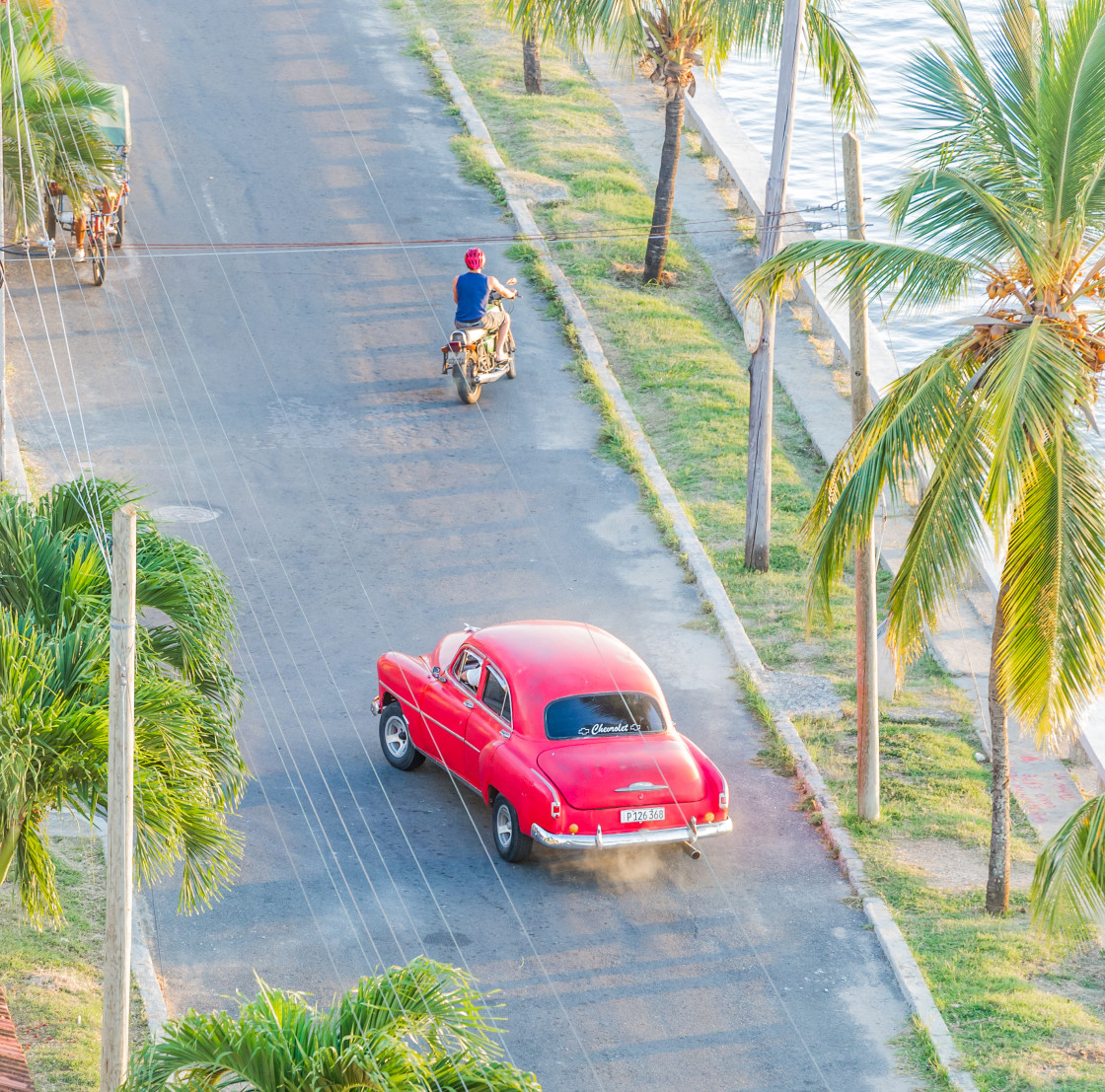 "Old Cars on the Streets of Havana, Cuba" stock image