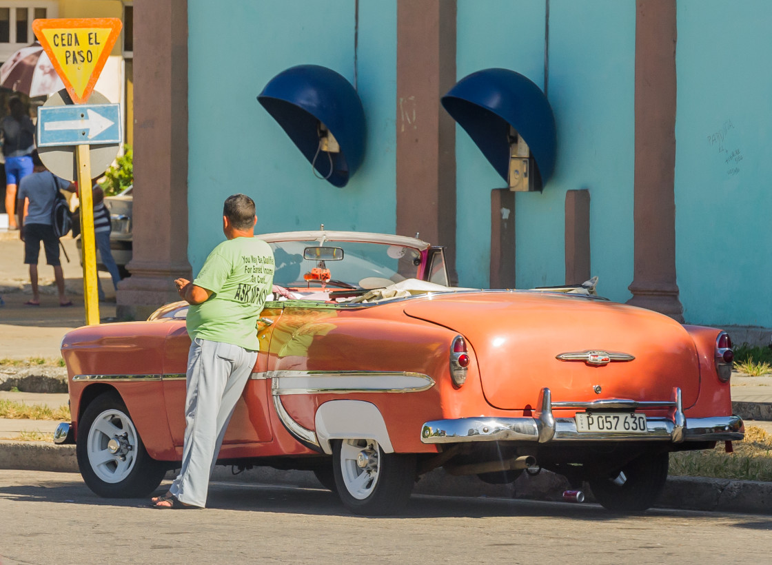 "Old Cars on the Streets of Havana, Cuba" stock image