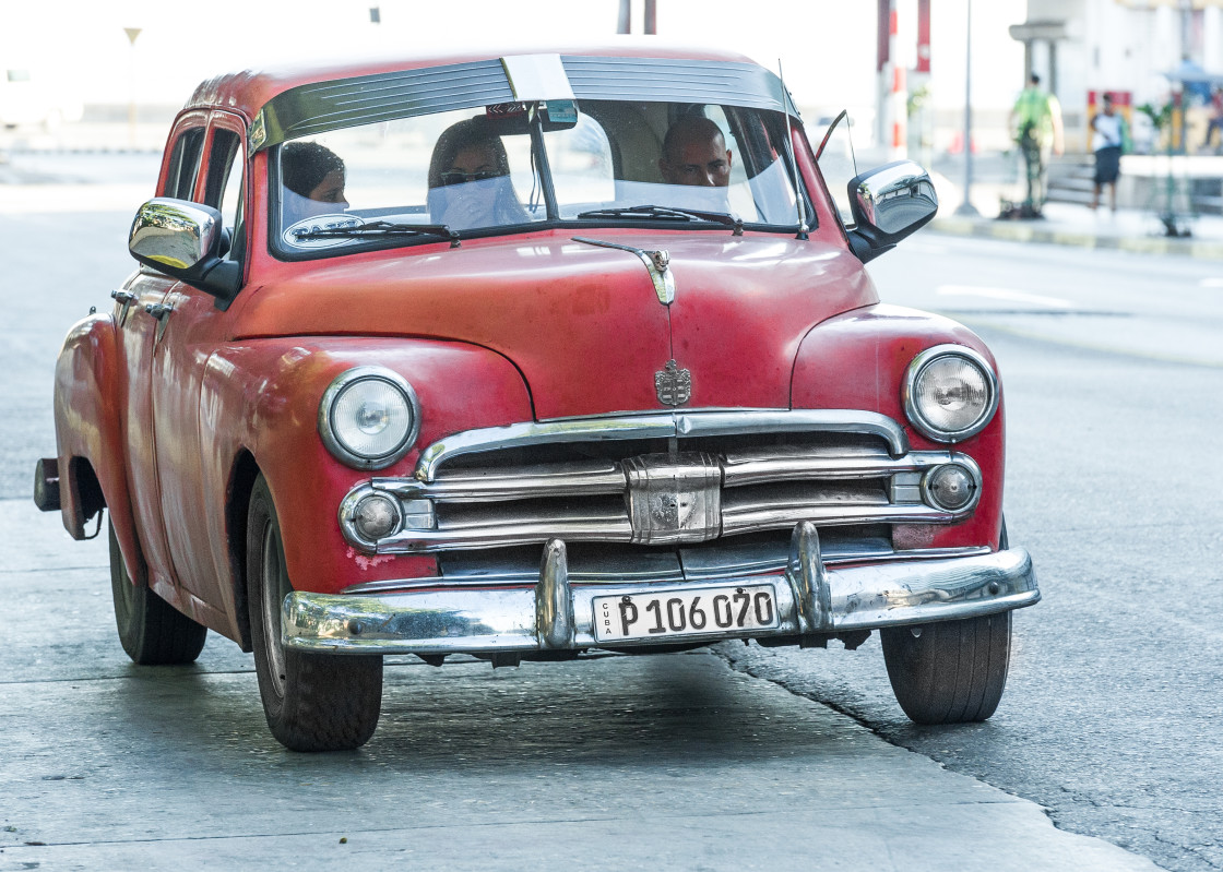 "Old Cars on the Streets of Havana, Cuba" stock image