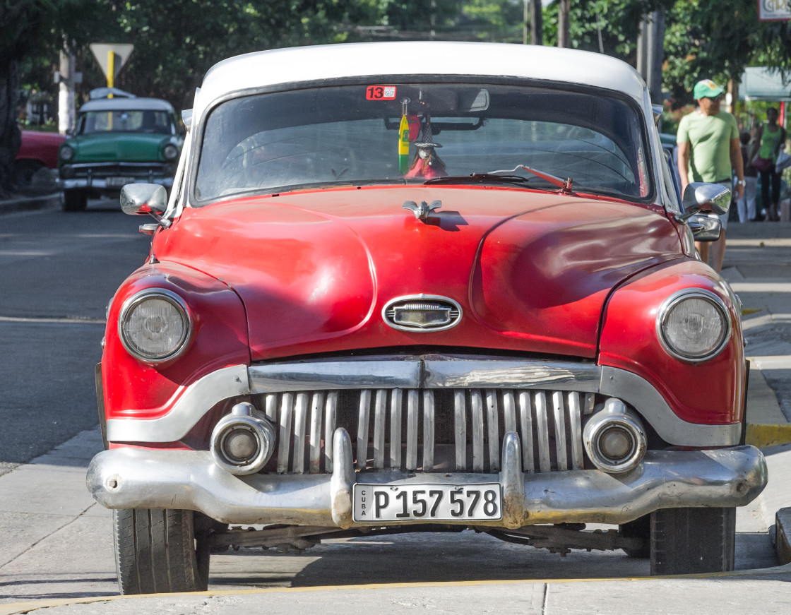 "Old Cars on the Streets of Havana, Cuba" stock image