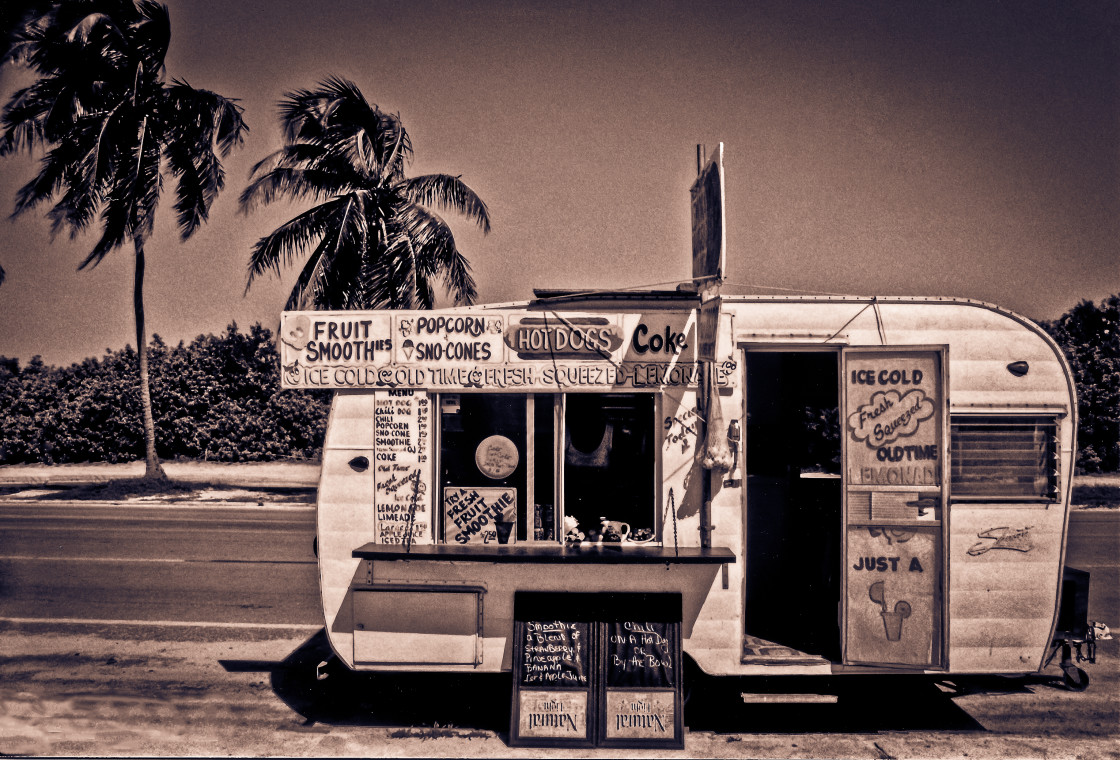 "Old Florida Snack Stand" stock image