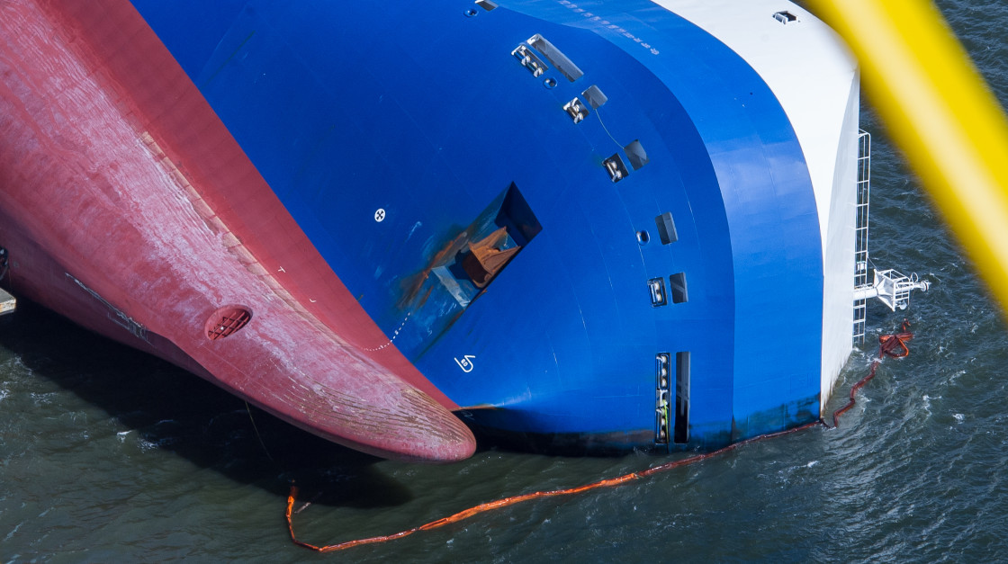 "MV Golden Ray" stock image