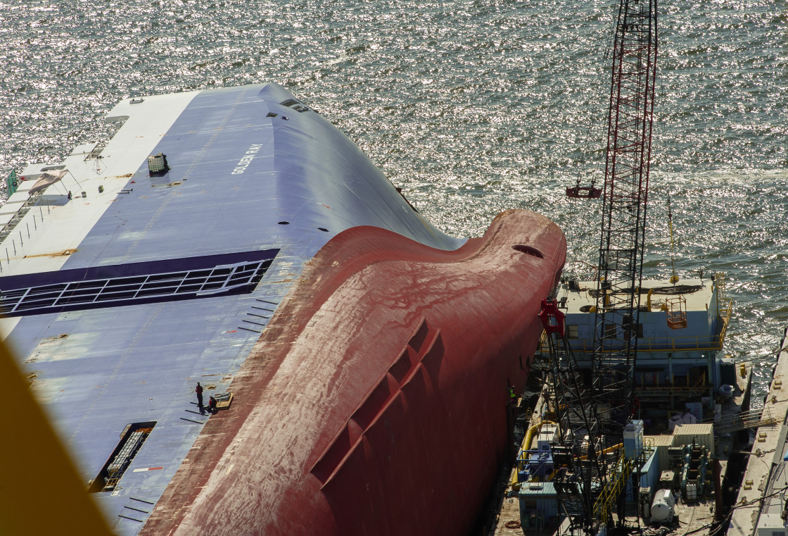 "MV Golden Ray" stock image