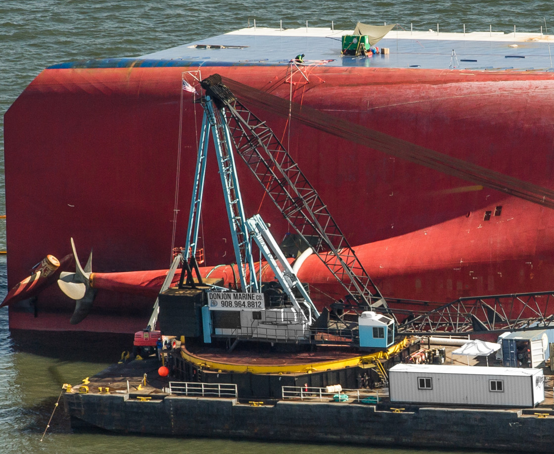 "MV Golden Ray" stock image