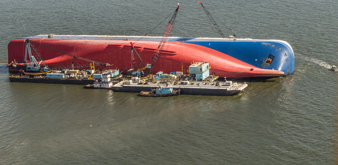 "MV Golden Ray" stock image