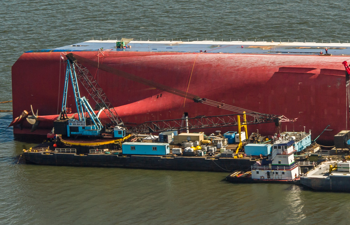 "MV Golden Ray" stock image