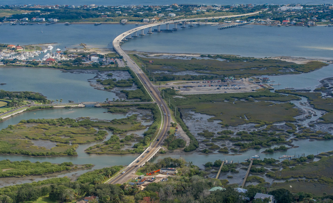 "Vilano Beach Bridge" stock image