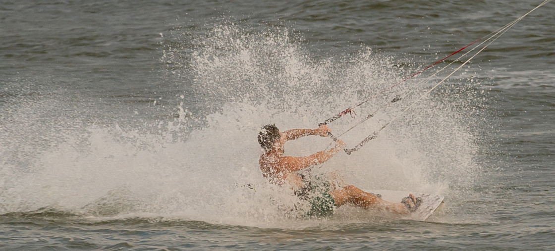 "Wind surfer in St Augustine" stock image