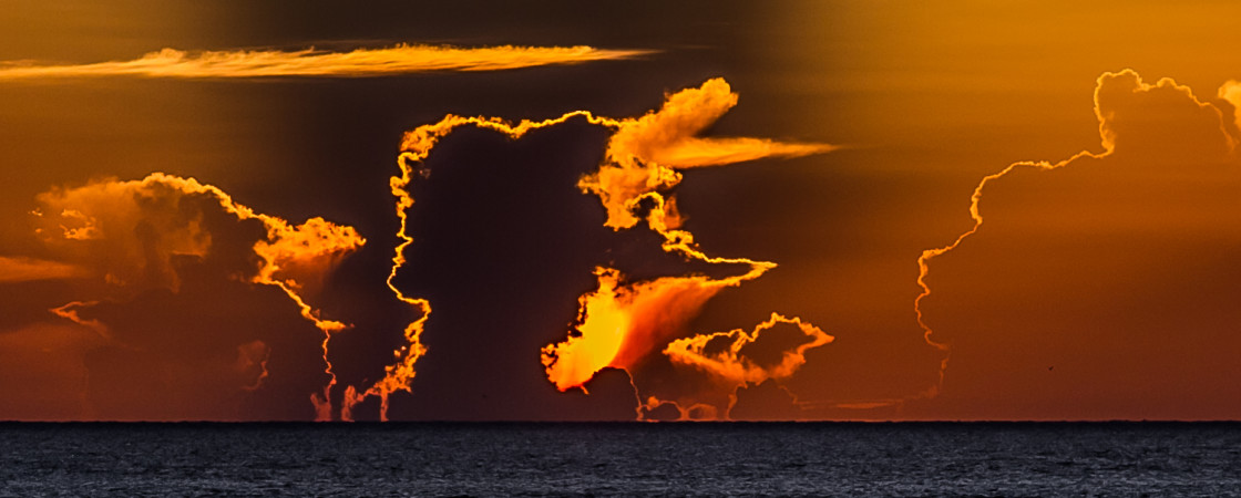 "Sunrise on the beach" stock image