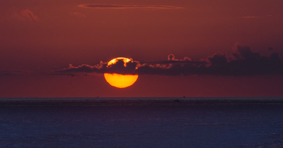 "Sunrise on the beach" stock image