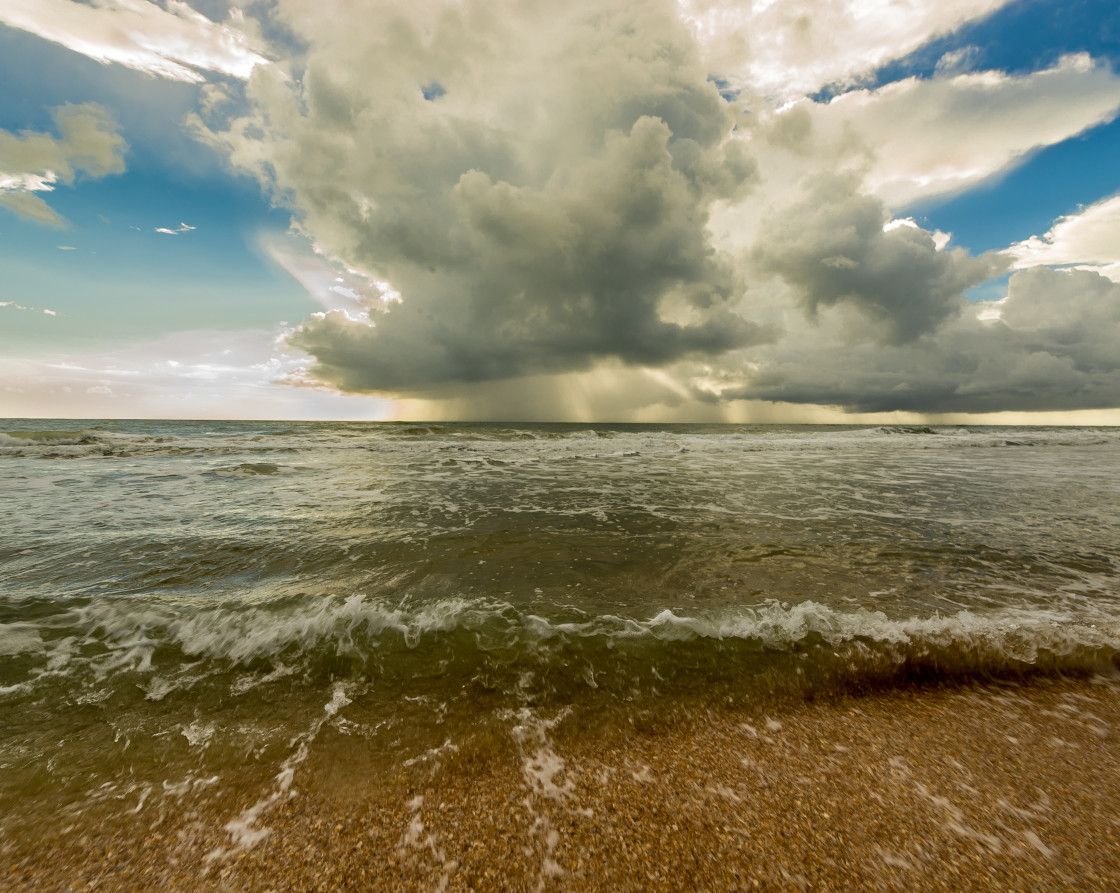 "Storm at sea" stock image