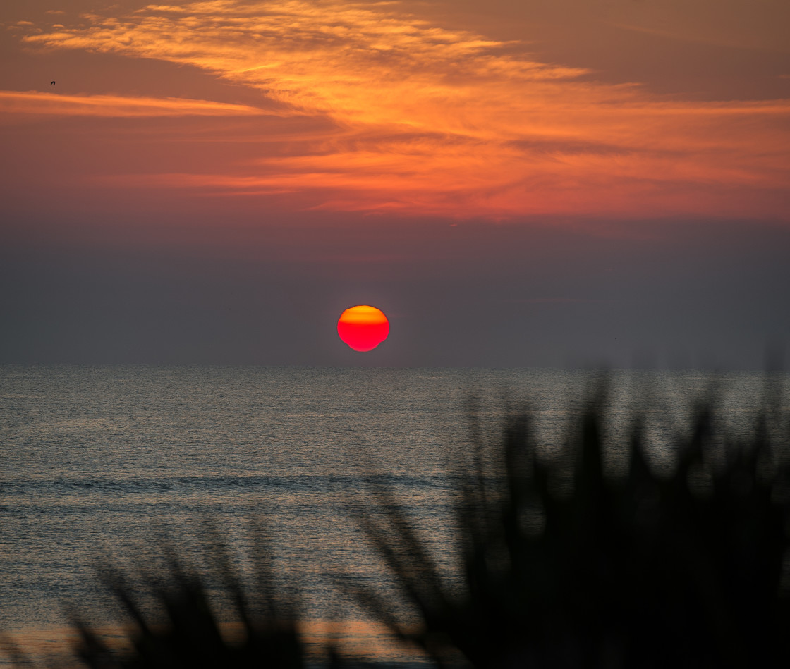 "Sunrise on the beach" stock image