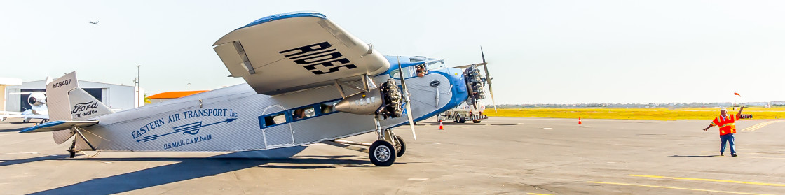 "1929 Ford Tri-Motor Aircraft" stock image