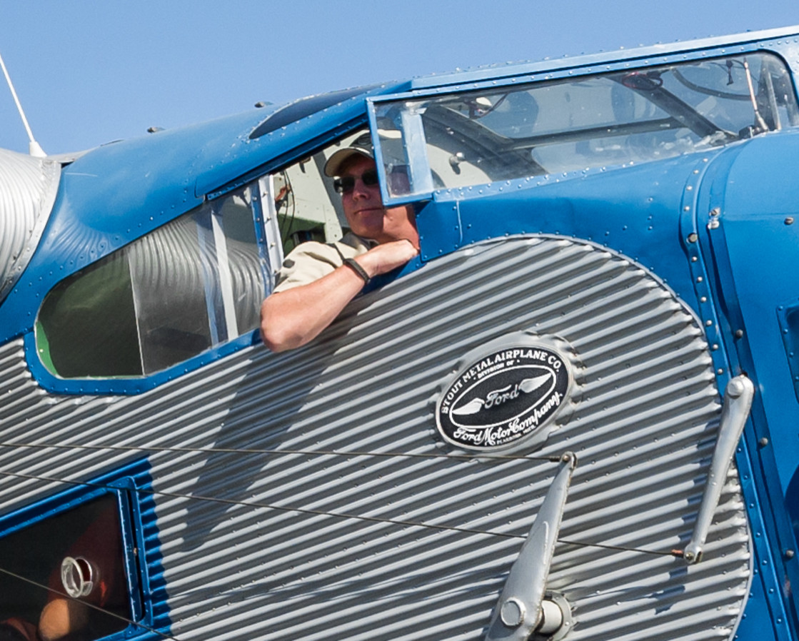 "1929 Ford Tri-Motor Aircraft" stock image