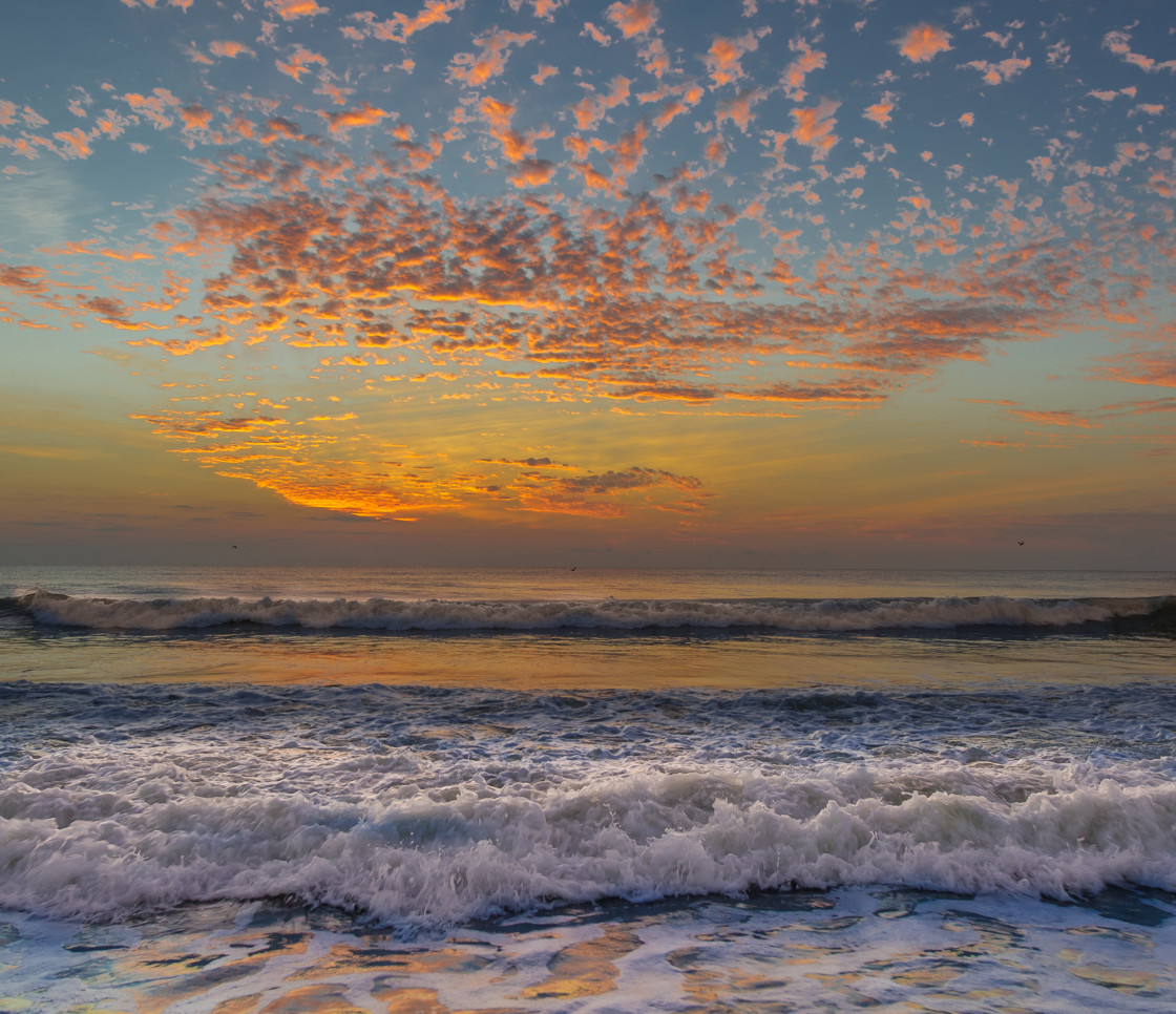 "Sunrise on the beach" stock image