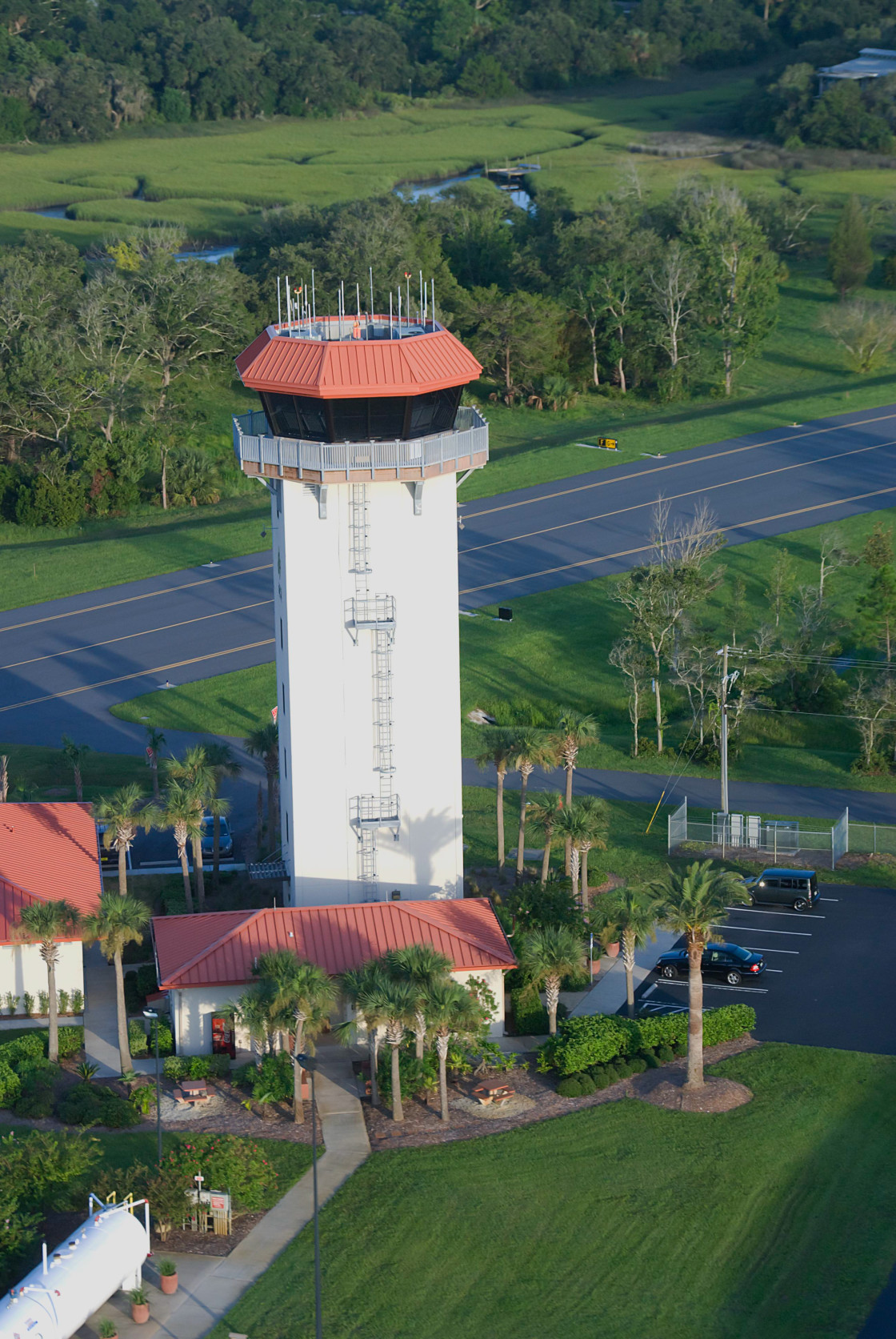 "Control tower at St Augustine Airport" stock image