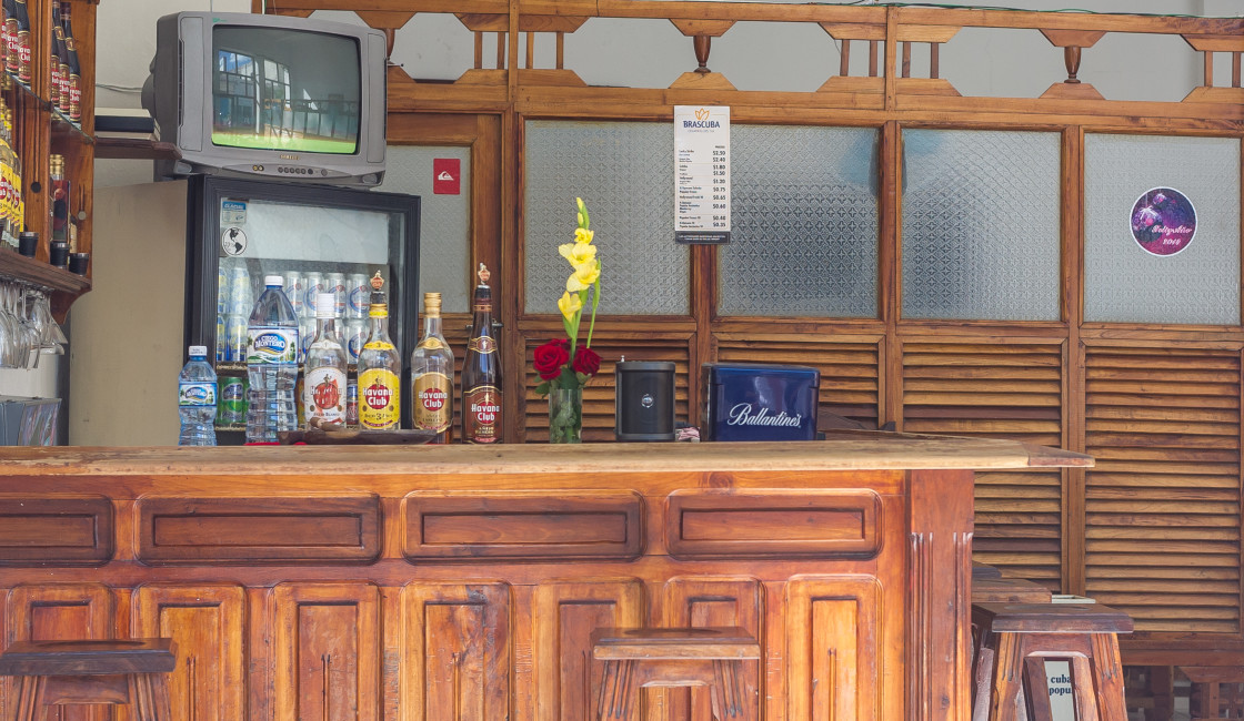 "Bar in Cuba" stock image