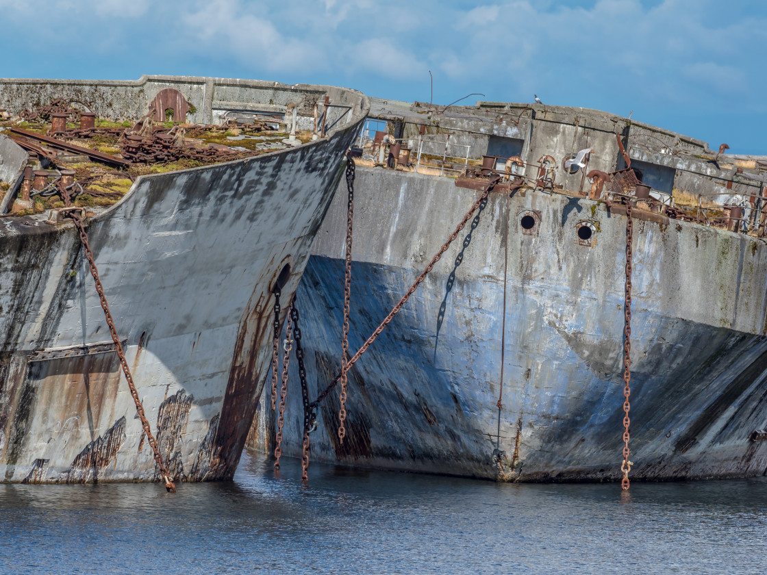 "Old Wrecks" stock image