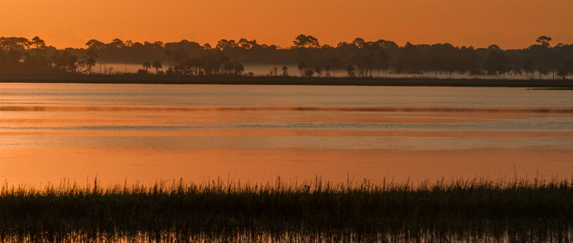 "Intracoastal sunrise" stock image