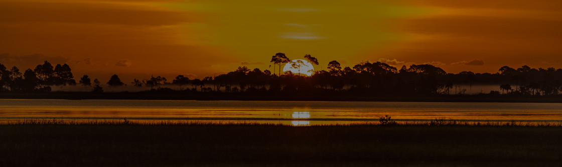 "Intracoastal sunrise" stock image