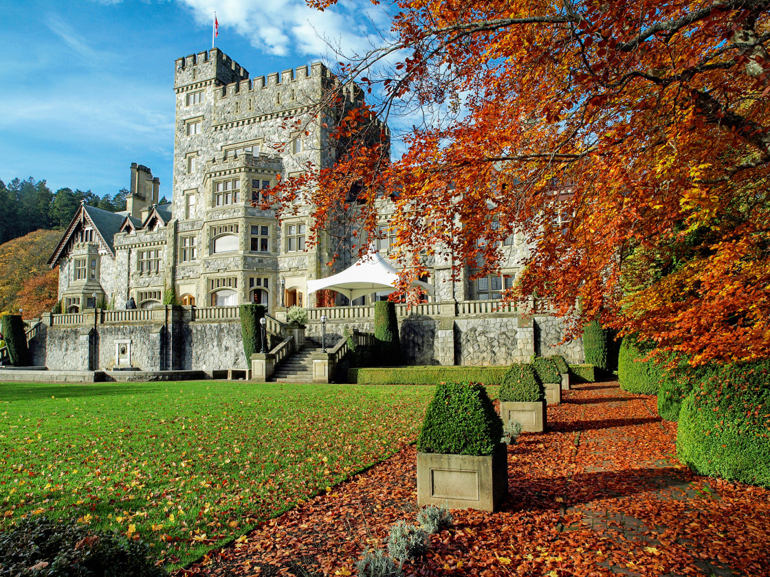 "Hatley Castle" stock image