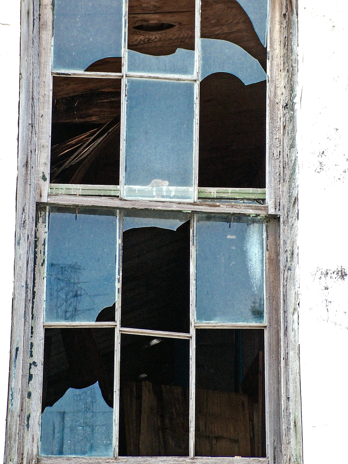 "Broken window" stock image