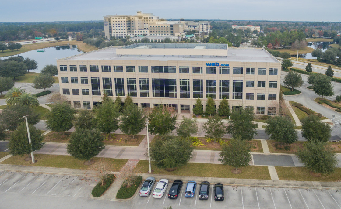 "Corporate building in Jacksonville Florida" stock image