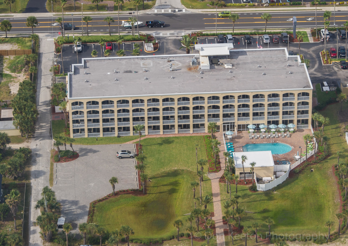 "Saint Augustine beach condominium aerial" stock image